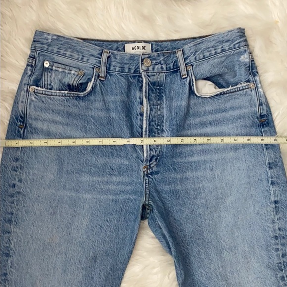 Agolde Riley High Rise Crop in “Blur” - Picture 15 of 16